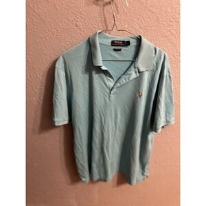 Polo‎ Ralph Lauren Men's Size Large Polo Shirt Blue Short Sleeve